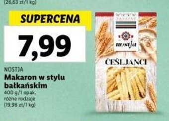 Lidl NOSTJA Makaron w stylu bałkańskim 400 g oferta