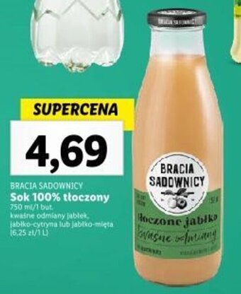 Lidl BRACIA SADOWNICY Sok 100% tłoczony 750ml oferta