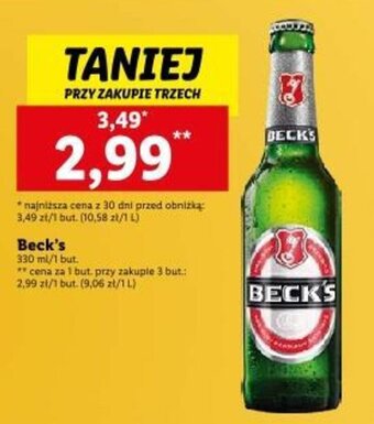 Lidl Beck's 330ml oferta