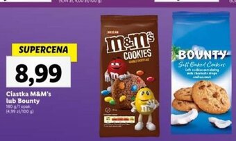 Lidl Ciastka M&M's lub Bounty 180 g oferta