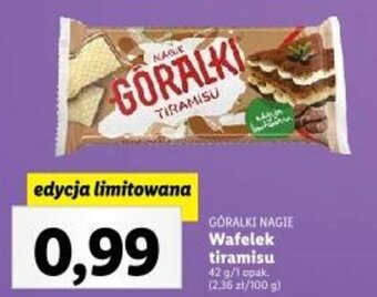 Lidl GÖRALKI NAGIE Wafelek tiramisu 42 g oferta