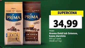 Lidl PRIMA Aroma Gold lub Intenso, kawa ziarnista 900g oferta