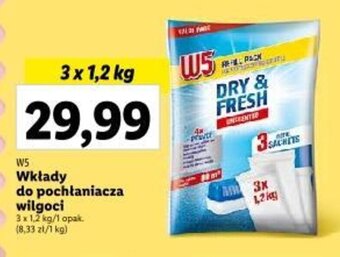 Lidl W5 Wkłady do pochłaniacza wilgoci 3x1,2kg oferta