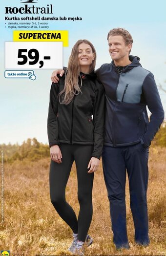 Rocktrail Kurtka softshell damska lub męska