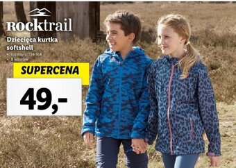 Lidl Rocktrail Dziecięca kurtka softshell oferta