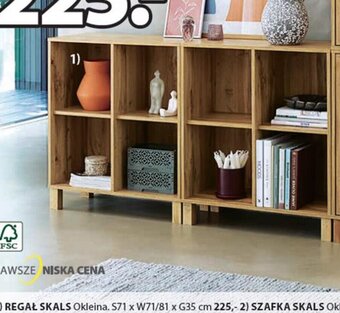 JYSK REGAŁ SKALS Okleina. S71 x W71/81 x G35 cm oferta