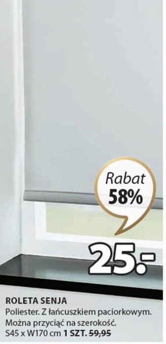 JYSK ROLETA SENJA S45xW170cm oferta