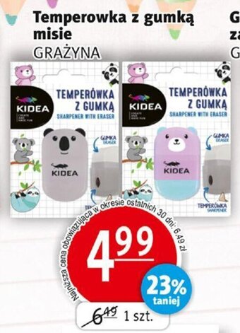 Temperowka z gumką misie GRAŻYNA