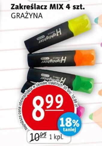 Prim Market Zakreślacz MIX 4 szt. GRAŻYNA oferta