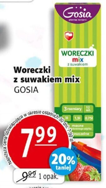 Woreczki z suwakiem mix GOSIA