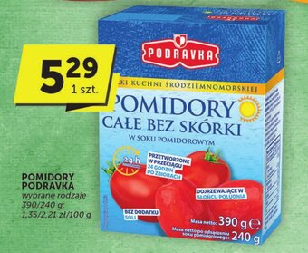 Groszek POMIDORY PODRAVKA 390/240 g oferta
