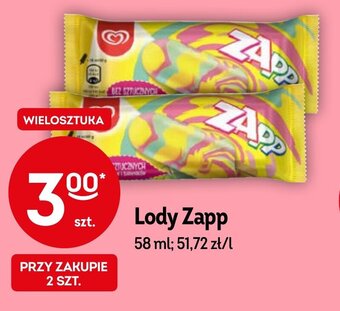 Żabka Lody Zapp 58ml oferta