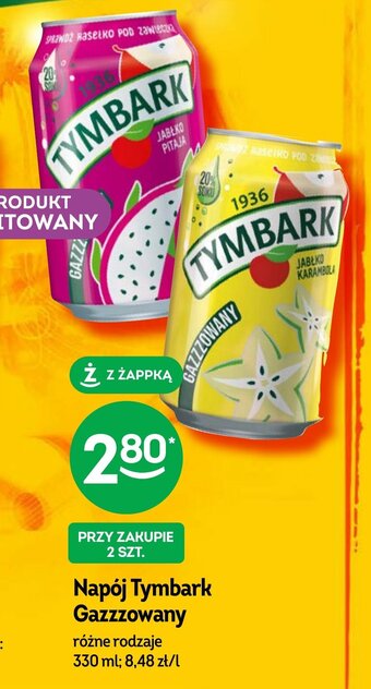 Żabka Napój Tymbark Gazzzowany 330ml oferta