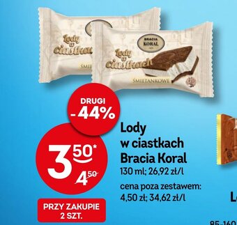 Żabka Lody w ciastkach Bracia Koral 130 ml oferta