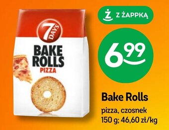 Żabka Bake Rolls pizza, czosnek 150 g oferta