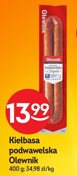 Żabka Kiełbasa podwawelska Olewnik 400 g oferta