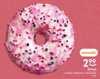 Żabka Donut o smaku raspberry cheescake 1 szt. oferta