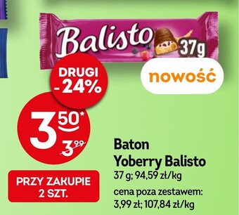 Żabka Baton Yoberry Balisto 37g oferta