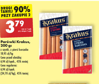 Biedronka Parówki Krakus, 200 g oferta