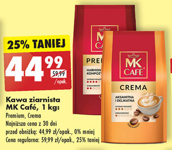 Biedronka Kawa ziarnista MK Café, 1 kg oferta