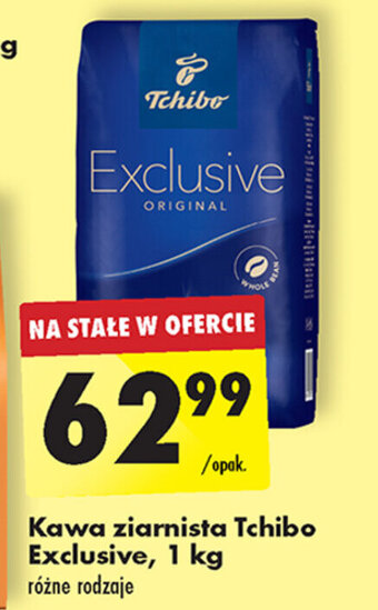 Biedronka Kawa ziarnista Tchibo Exclusive, 1 kg oferta