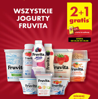 Biedronka WSZYSTKIE JOGURTY FRUVITA oferta