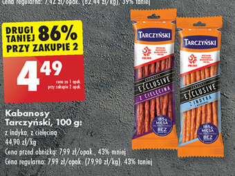 Biedronka Kabanosy Tarczyński, 100 g oferta