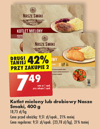 Biedronka Kotlet mielony lub drobiowy Nasze Smaki, 400 g oferta