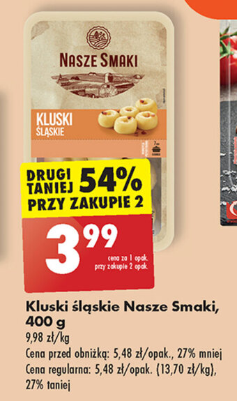 Biedronka Kluski śląskie Nasze Smaki, 400 g oferta