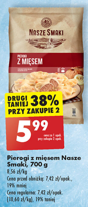 Biedronka Pierogi z mięsem Nasze Smaki, 700 g oferta