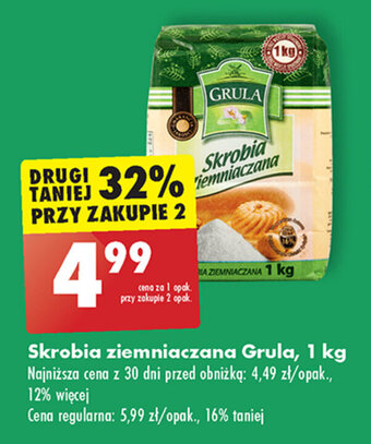 Biedronka Skrobia ziemniaczana Grula, 1 kg oferta