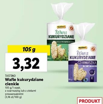Lidl Wafle kukurydziane czarnuszka & sól morska oferta