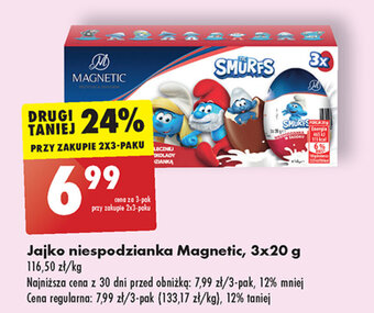 Biedronka Jajko niespodzianka Magnetic, 3x20 g oferta