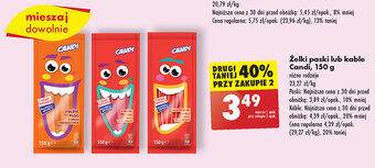 Biedronka Żelki paski lub kable Candi, 150 g oferta