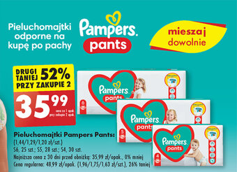 Biedronka Pieluchomajtki Pampers Pants oferta