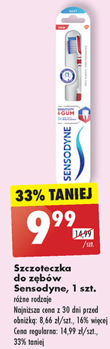Biedronka Szczoteczka do zębów Sensodyne, 1 szt. różne rodzaje oferta