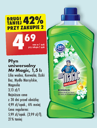 Biedronka Płyn uniwersalny Mr Magic, 1,5l oferta