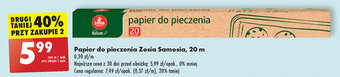 Biedronka Papier do pieczenia Zosia Samosia, 20 m oferta