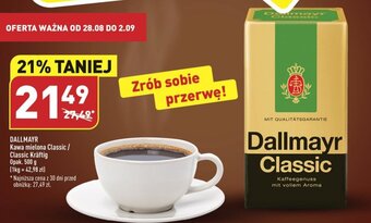 ALDI DALLMAYR Kawa mielona Classic / Classic Kräftig 500 g oferta