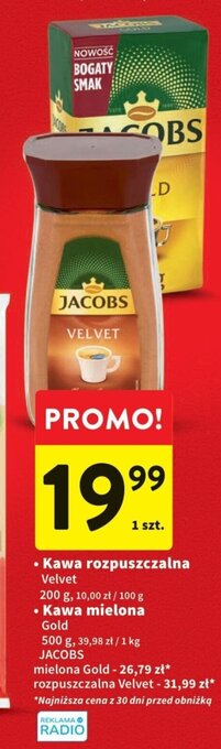 Intermarche Kawa rozpuszczalna Velvet 200g oferta