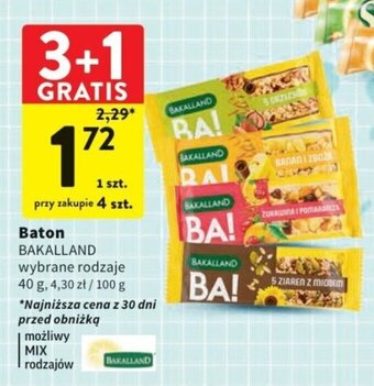 Intermarche Baton BAKALLAND 40g oferta