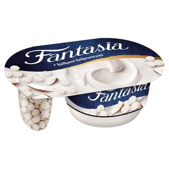 Kaufland Fantasia jogurt kremowy ze zbożowymi kulkami kokosowymi 98 g oferta