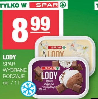 SPAR mini Lody spar oferta