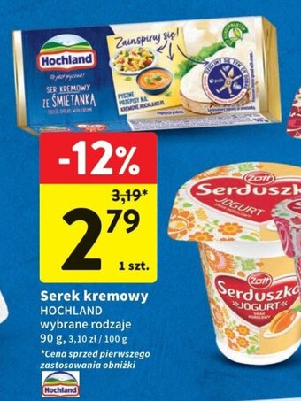 Intermarche Serek kremowy HOCHLAND 90 g oferta