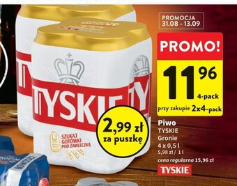 Intermarche Piwo TYSKIE Gronie 4x0,5l oferta