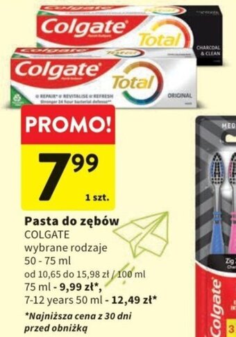 Intermarche Pasta do zębów COLGATE 50-75ml oferta