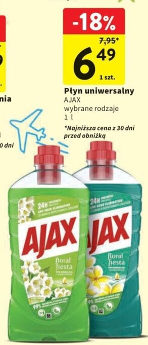 Intermarche Płyn uniwersalny AJAX 1l oferta