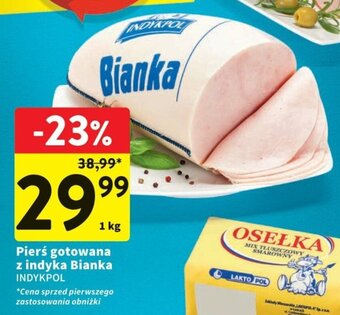 Intermarche Pierś gotowana z indyka Bianka INDYKPOL 1kg oferta