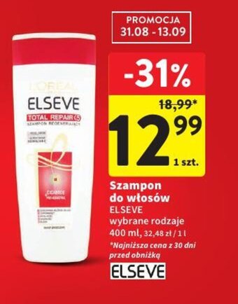 Intermarche Szampon do włosów ELSEVE 400 ml oferta