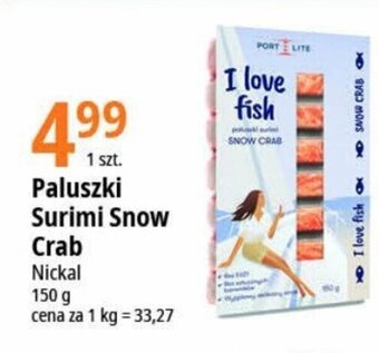 E.Leclerc Paluszki Surimi Snow Crab Nickal 150g oferta